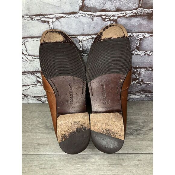 Cole Haan Brown Leather Slip On Penny Loafers Dress Shoes Men’s Sz 13N US/46EU - Picture 7 of 16